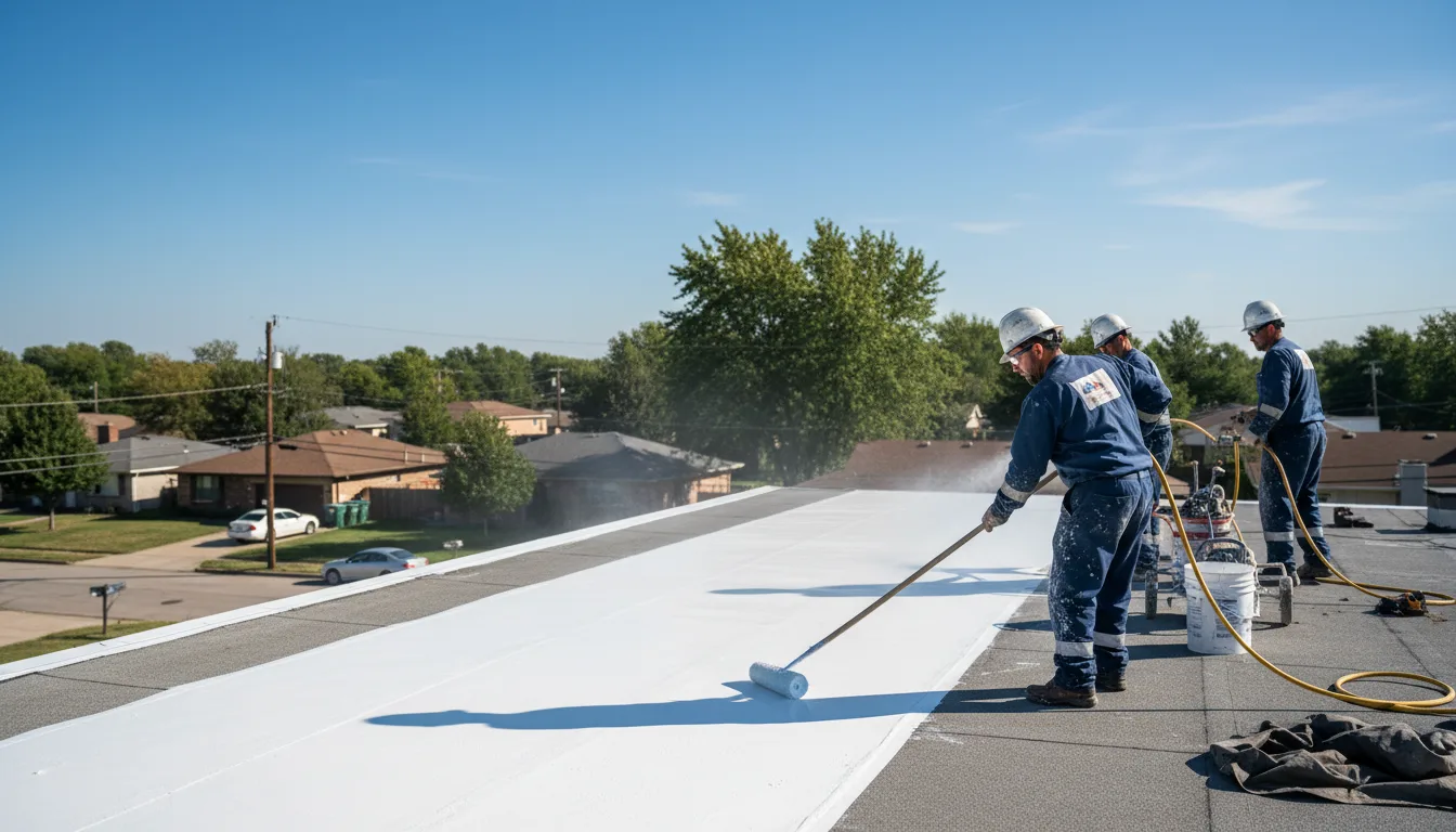 Commercial roof coating in Richford, NY near me